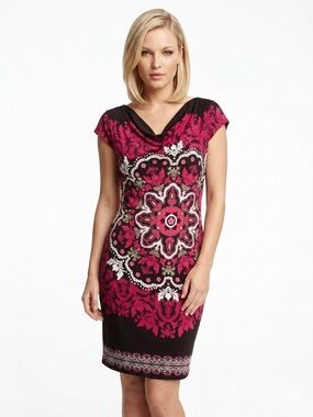 B. Calm Floral Tunic Dress Size 14